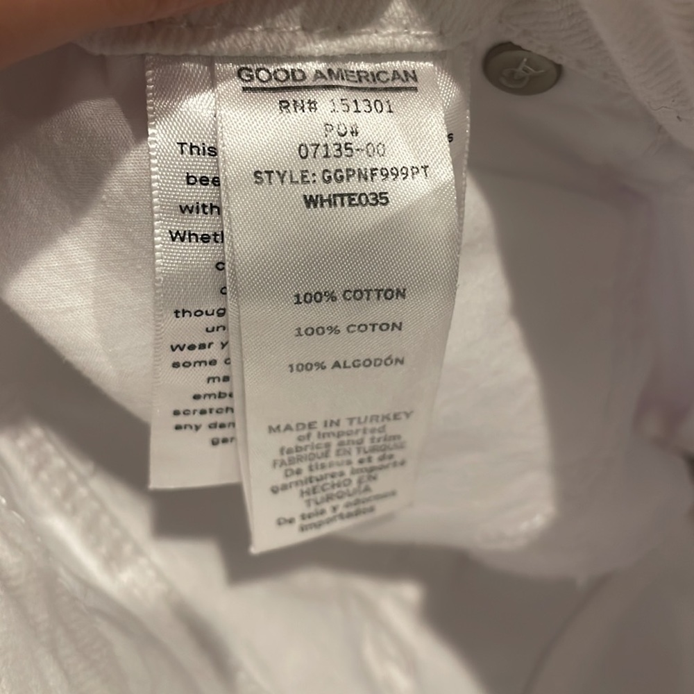 🆕 Good American white distressed denim jeans size 2/26 D11 - Picture 9 of 11